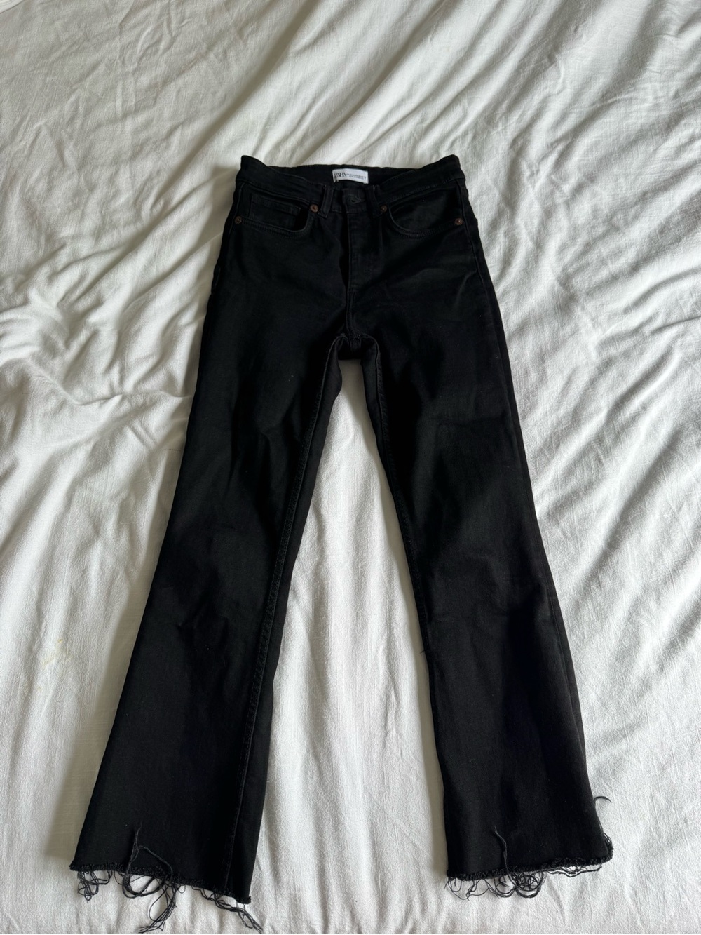 Zara Cropped Flare Jeans